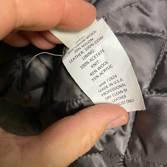 KITH Just Us ronnie fieg Leather/Wool Varsity bomber coat letterman Jacket 3XL - Picture 5 of 6